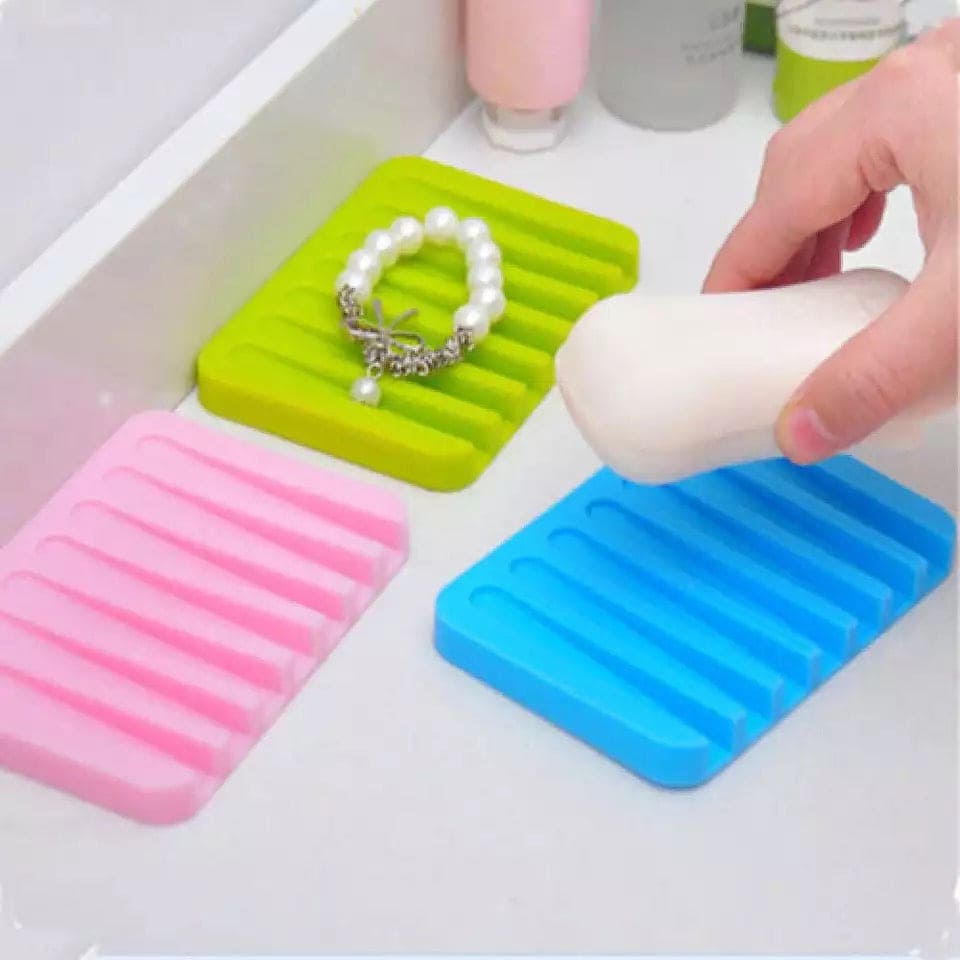 Countertop Soap Dish, Flexible Bathroom Silicone Soap Dish, Soap Pads Organizer, Water Soap Tray Stand, Non-Slip Silicone Soap Box, Drainable Soap Saver Pad for Shower Bathroom Kitchen Countertop Soap Dish, Flexible Bathroom Silicone Soap Dish, Soap Pads Organizer, Water Soap Tray Stand, Non-Slip Silicone Soap Box, Drainable Soap Saver Pad for Shower Bathroom Kitchen